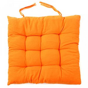 Подушка для стула х/б 40х40см &quot;Моника&quot; оранжевый (наполнител