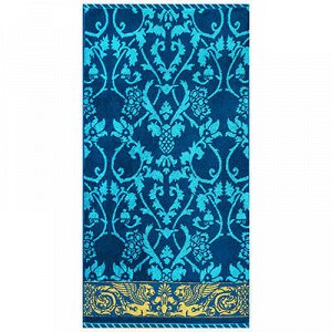 "Griffin Floral" Полотенце махровое 50х90см, 460гр/м2, сине-