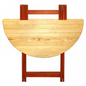 Стол круглый деревянный "Большой" д80см, h75cм, складной, 2-