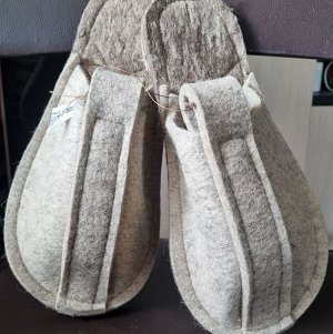 Тапочки домашние из натурального полугрубого войлока