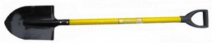 (УЛ) Лопата штыковая ЛУ с желтым металлизированным черенком и V-p