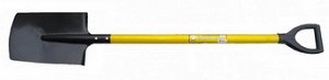 (УЛ) Лопата прямоугольная ЛУ(П) с желтым металлизированным чер и V-p
