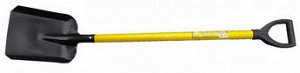 (УЛ) Лопата совковая с желтым металлизированным черенком и V-p