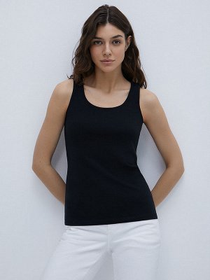 1101 Майка женская COTTON (Omsa) на широких бретелях