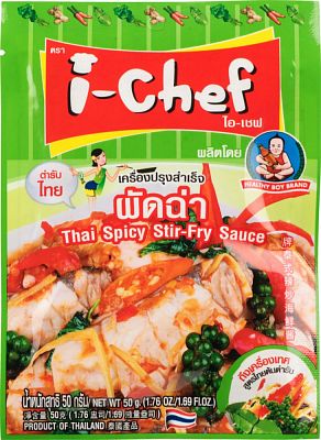 Острый тайский соус для жарки " Helthy Boy Brand " 50 г 1*12
