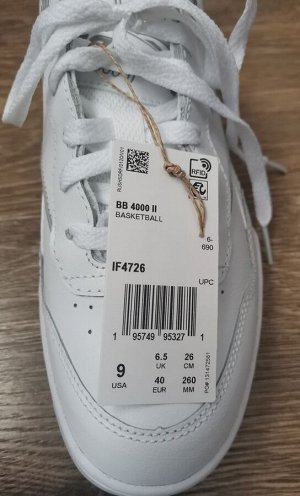 Кожаные кроссовки Reebok, унисекс