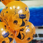 12&quot; шелкография пастель Кошка черная