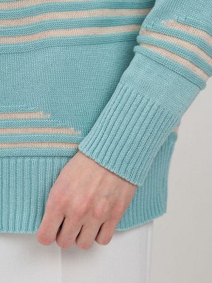 Свитер женский 9242-94157   110/011 шалфей/бежевый меланж