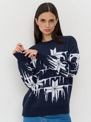 Джемпер женский 7242-40324   189/501 т.синий/белый