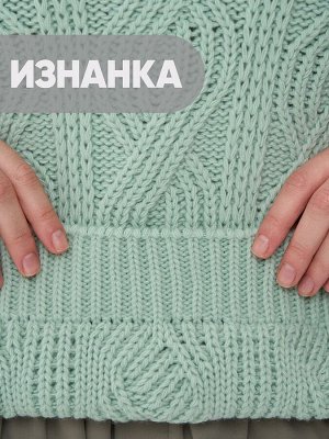 Свитер женский 7242-40272   4200667 малахит