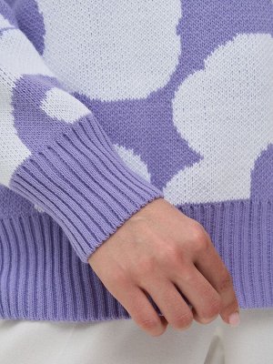 Джемпер женский 9242-94172   3585/501 гортензия/белый