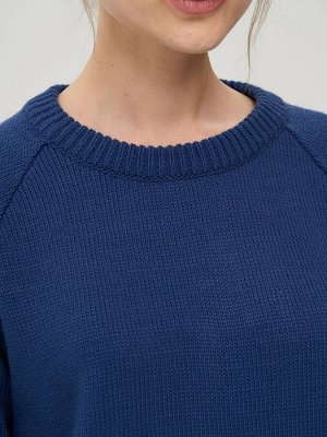 Джемпер женский 9242-94132   8400277/501 индиго/белый