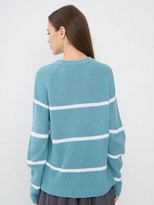 Джемпер женский 7242-40339   4300851/501 грозовое небо/белый