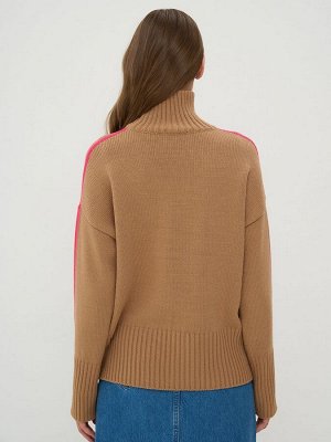 Джемпер женский 9242-94113   5300521/2400325 ристретто/флокс