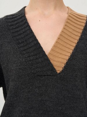 Джемпер женский 9242-94066   690055/5300521 антрацит/ристретто