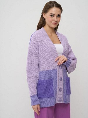 Кардиган женский 7242-14133   3609/3585/3661 лиловый/гортензия/ирис