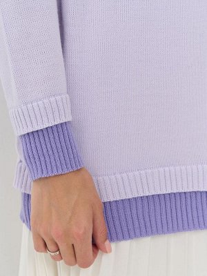 Джемпер женский 9242-94108   3585/7100102 гортензия/пыльная лаванда