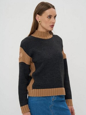 Свитер женский 9242-94146   690055/5300521 антрацит/ристретто