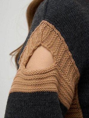 Свитер женский 9242-94146   690055/5300521 антрацит/ристретто