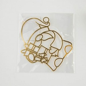 Ёлочная игрушка новогодняя «Гном», 9.8x8.2 см