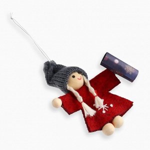 Ёлочная игрушка новогодняя «Приятные встречи», 7x6x3 см