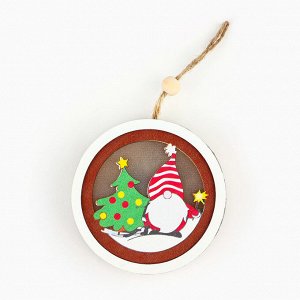 Ёлочная игрушка «Новогодняя», d=7.5 см