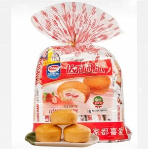 Китайское Печенье Daliyuan ChocoPie со Вкусом Клубники, 250 г (10 шт.)