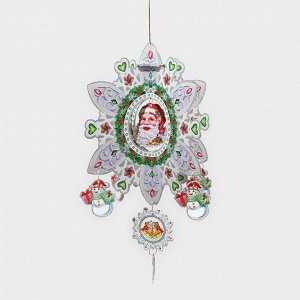 Новогоднее украшение настенное «Снежинка», подвеска, 50x40 см