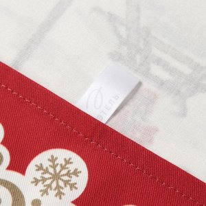 Полотенце новогоднее кухонное «Этель» «Снежная деревенька» 40x70 см, 100% хл, саржа 190 г/м²