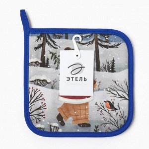 Прихватка Этель Forest bear саржа, 19х19см,100% хл,ватин 250г/м2