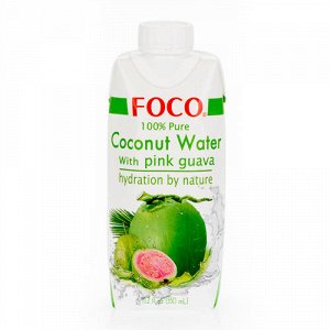 Кокосовая вода с розовой гуавой FOCO4fresh, Ltd.