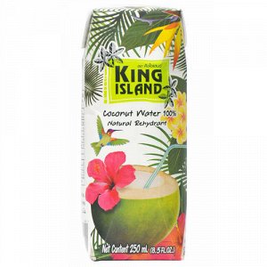 100% Кокосовая вода без сахара King Island