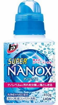 "Lion" "Топ-Nanox Super" Гель для стирки концентрированный (бутылка) 450 гр. 1/15