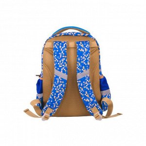 Рюкзак школьный с пикси-дотами (синий)