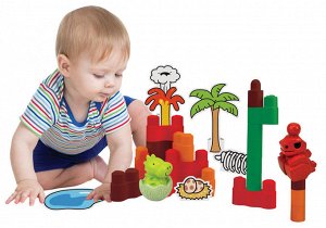 Динопарк «Динопарк» ТМ K'S Kids Купите вашему ребенку замечательную игрушку «Динопарк» K'S Kids. Конструктор укомплектован фигурками динозавров, выполненными с подробной детализацией. Игрушка подарит 