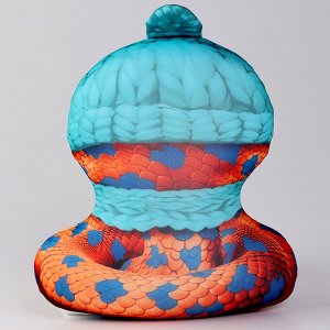Антистресс игрушка «Змея пятнистая в шапке»