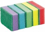 Набор губок для мытья посуды 5шт, 9,6х6,5х3см