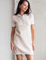 Эластичное платье тонкой жаккардовой вязки