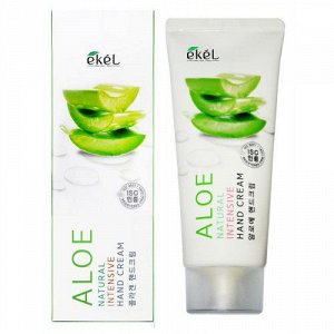 Ekel Natural Intensive Hand Cream Aloe крем для рук интенсивный с экстрактом алоэ  100мл