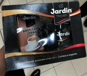 Молотый кофе Jardin 250 гр + кружка в подарок
