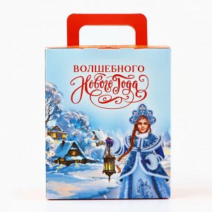 Коробка подарочная новогодняя складная с 3D эффектом «С новым годом», 18x15x7.5 см