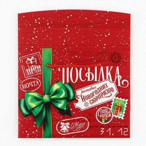 Пакет-коробка подарочный «Новогодняя посылка», 23*18*11 см