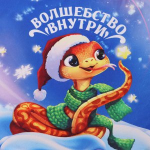 Рюкзак-мешок подарочный детский «Волшебство внутри», 35*30 см новогодний