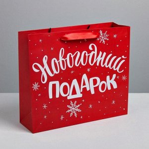 Пакет подарочный «Новогодний подарок», ML 23 х 27 х 11.5 см