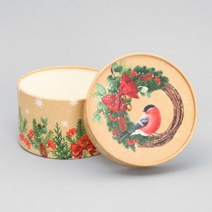 Коробка подарочная «Новогодний венок», 12 х 8 см
