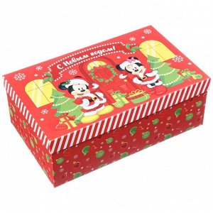 Новый год. Набор коробок 10 в 1 "С Новым годом!", Disney красная