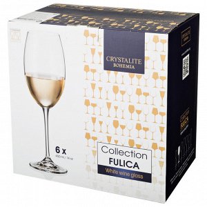 Набор бокалов для вина из 6 шт. "esta/fulica" 400 мл высота=25 см (кор=1набор.)