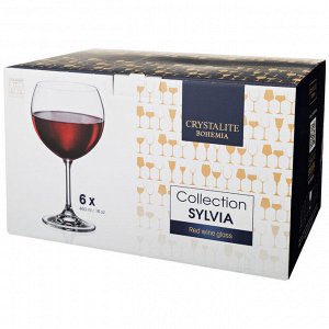 Набор бокалов для вина из 6 шт. "klara/sylvia" 460 мл высота=18 см (кор=1набор.)