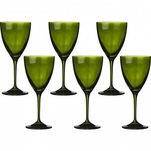 Набор бокалов для вина из 6 шт. "kate" 250 мл.высота=19 см. (кор=8набор.)
