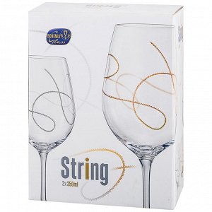 Набор бокалов для вина "string" из 2 шт. 350 мл.